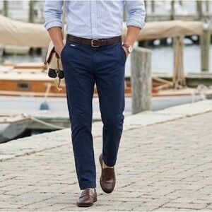 Vineyard Vines Men’s Navy Blue Slim Fit Breaker Pants - Size 32x34